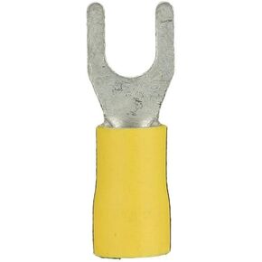 Install Bay YVST10 Spade Terminal Vinyl Connector 12/10 Gauge #10, Yellow (100-Pack)