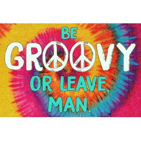 علامة قصدير معدنية جديدة تكون رائعة أو تترك رجل هيبي علامة قصدير معدنية عتيقة للرجال والنساء، ديكور حائط للحانات والمطاعم والمقاهي والحانات، 8 × 12 بوصة in Kuwait