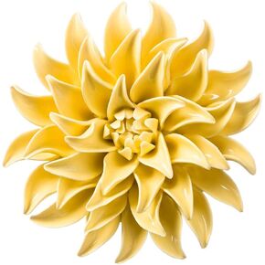 Vivaterra Ceramic Wall Flowers - 6 Dia. Gray
