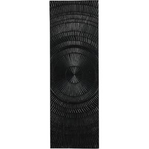 Deco 79 Wood Geometric Handmade Home Wall Decor Intricately Carved Radial Wall Sculpture, Wall Art 12" x 1" x 36", Gold