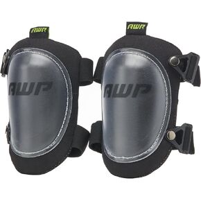 AWP Hard Shell Construction Knee Pads | All-Day Comfort Knee Pads with Molded Cap Design for Swiveling | One Size