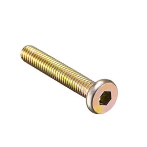 uxcell M6x45mm Furniture Bolt Hex Socket Drive Round Head Screw Zinc Plated 10pcs
