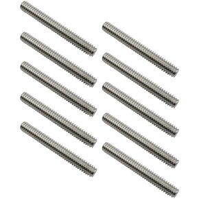 10PCS Hex Socket Set Screws 1/4-20 x 2" Hexagon Full Thread Cup Point Screws 304 Stainless Steel Set Grub Screws for Small Object Repair