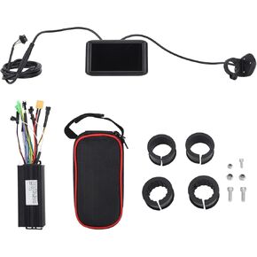 وحدة تحكم المحرك الكهربائي، وحدة تحكم محرك الدراجة الكهربائية، شاشة LCD، وحدة تحكم كهربائية 30 أمبير 3 أوضاع مع حقيبة وحدة تحكم لوحة UKC1 in Kuwait