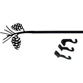 60 Inch Pinecone Curtain Rod Med