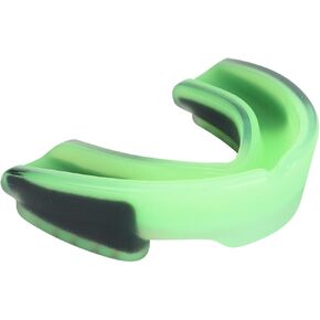 Adults Shock Mouth Guard for Boxing Basketball, Sports Flavored Mouthguard Mouth Guard Flavored Mouth Guard (Green and White)