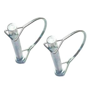 Heavy Duty D-Shaped Safety Coupling Pin, High Strength Spring Steel Axle Lock Pin Alignment Pin 15/32" x 3-3/20" (12x80) (2 Pcs)