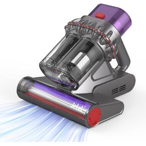 Bed Vacuum Cleaner: JETZT-J23 Mattress Vacuum Cleaner 5 in 1 UV Bed Vacuum. 16Kpa Suction, 40000 RPM/min, LED Display, 149°F High Heating. Handheld Vacuum Cleaner for Beds Sofas and Pet Hair.（Corded）