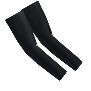 Battle Full Arm Sleeve, Breathable Football Arm Sleeves, Compression Arm Sleeves for Men & Youth, Basketball, Running (Black, L/XL)