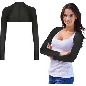 ONESING Cooling Shawl Arm Sleeves for Women Black Sleeves to Cover Arms for Women Anti-UV Sun Protection Arm Cover for Golfing Driving Riding Fishing