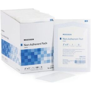 McKesson Non-Adherent Dressing Nylon / Polyester Blend 3 X 4 Inch Sterile