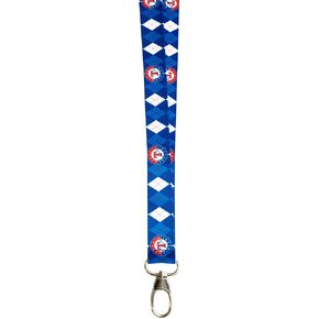 MLB Texas Rangers Argyle Lanyard, Navy, One Size