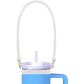 Water bottle handles - Silicone water bottle straps, suspenders, bracket straps are compatible with Stanley cups, baby bottles, etc., and fit most 8-40 oz water bottle accessories, Chroma
