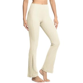 سراويل اليوغا النسائية من icyzone، سراويل ضيقة مضلعة للتحكم في البطن للتمرين وصالة الألعاب الرياضية والجري in Kuwait