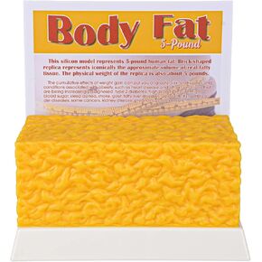 Human Body Fat Replica 5 Lbs, Keep Fit & Weight Loss Motivation & Reminder, Silicone Human Fatty Tissue Demonstration Model for Nutritionist, Athlete