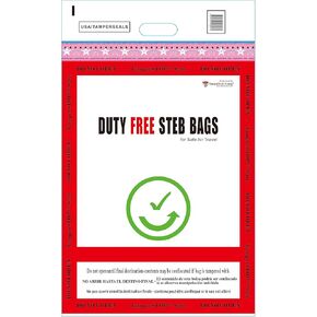 50pcs 15" x 24.5" ICAO Certified STEB Duty Free Airport Security Plastic Bags