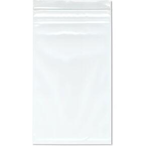 Plymor 7" x 12" (Pack of 100), 4 Mil Heavy Duty Zipper Reclosable Plastic Bags