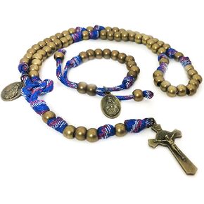 Church Militant Paracord Rosary & Rosary Bracelet Set - Catholic Rosary - Catholic Gifts Men