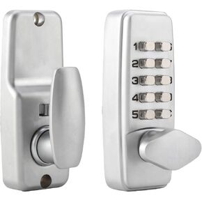 Digital code lock door lock,2-8 digit code combination password waterproof security coded keyless lock with mortise deadbolt and dual function backplate