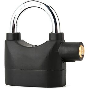 Alarm Lock, Universal 110db Alarm Padlock, Anti-Theft Security Siren Alarm Lock, Keyed Padlock for Door Window Motor Bicycle