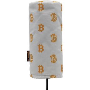 Bitcoin Golf Club Driver Headcover | Premium Barrel Style Headcovers | Fits Most Drivers