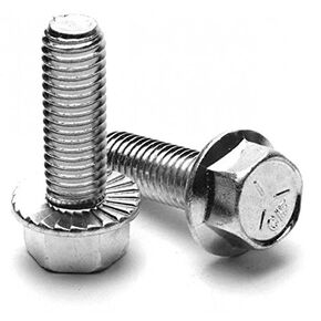 5/16-18 x 3/4" Serrated Hex Flange Screws/Grade 5 / Zinc (Quantity: 100 pcs)