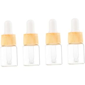 4pcs Cosmetic Dropper Bottle glass dropper bottles mini dropper bottles Empty Dropper Bottle Glass Dropper Dispenser Bottle travel essential oil dispensing bottle