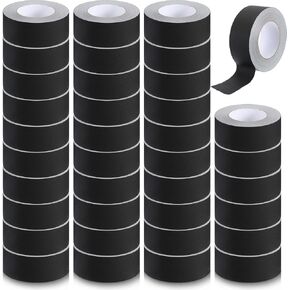 36 Pack - 50 Yards x 2 Inch Black Gaffer Tape No Residue Waterproof Non Reflective Heavy-Duty Easy Tear Gaff Tape Bulk Gaffers Cloth Tape for Stage Photography Filming Backdrop Cables Floor in Saudi Arabia