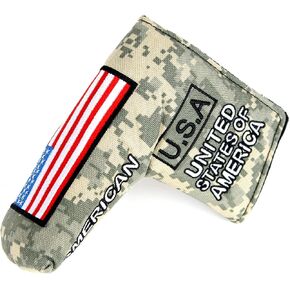 Heavy Duty USA Military Putter Cover Magnetic Headcover for Scotty Cameron Taylormade Odyssey Blade