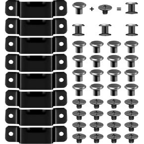 Small Metal Tape Measure Holder Clip Measuring Tape Belt Holder Occidental Tape Tool Tape Measure Belt Clip Tape Holder for Tool Belt with Mounting Screw for Drill Leather Pocket Tool (8 Set)