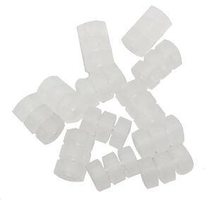 12pcs Bicycle Cable Donuts Bike Brake Silicone Ring Octagonal O-Ring Bike Print Protector Bike Repair Accessories, Transparent