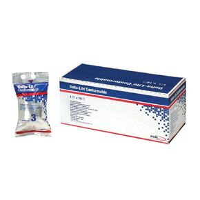 BSN Medical 6824A Delta-Lite Conformable Fiberglass Cast Tape, 4" x 4 yd. Size, White (Pack of 10)