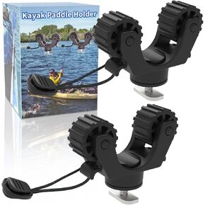Kayak Paddle Holder, Kayak Fishing Net Holder, Kayak Fishing Poles Holder, Kayak Track Mount Accessories for Fishing Kayak, Canoe, Paddle Board