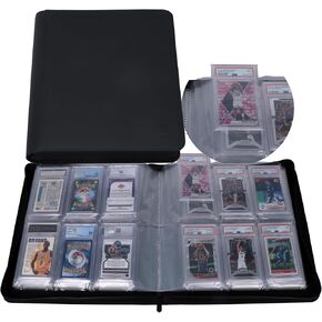 Rayvol PSA Slab Binder, Holds 72 PSA Slabs, 6-Pocket Graded Card Binder for PSA, CGC, CSG, FGS and FCG Slabs