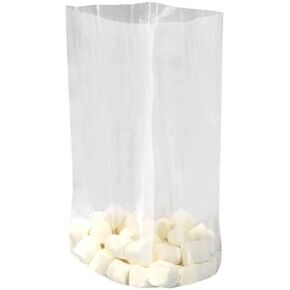 Flat Bottom Heat Seal Sandwich Bags, Heat Sealable Food Bags - Clear Gusset Bag - Cellophane Bags Gusseted - Versatile and Practical Bags (LDPE) | 0.75Mil - 5x3.5x13