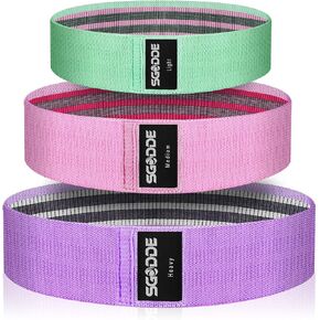 Resistance Bands for Legs and Butt,Non-Slip Workout Loop Bands, Resistance Bands for Workout Equipment with 3 Resistance Levels- Made of Premium Elastic Fabric