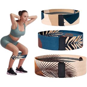 Resistance Bands for Legs and Butt,Non-Slip Workout Loop Bands, Resistance Bands for Workout Equipment with 3 Resistance Levels- Made of Premium Elastic Fabric