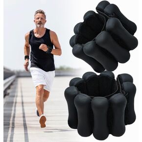 Wrist & Ankle Weights for Women, Wearable Strong Arm & Leg Weights, Adjustable Ankle Weights for Walking, Yoga, Dance, Barre,Gym, 1Pair -2Lbs