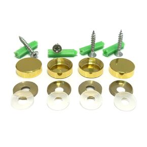 4set 10mm Matte Black Finishes Brass fixing screw decorative cover,Decorative screws
