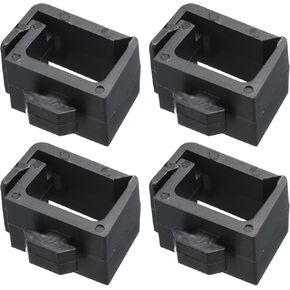 MECCANIXITY 4Pcs Single Slot Flat Cable Clamp 8, 13mm Mount Slot Width Wire Holder ABS for 40 Series European Standard Aluminum Extrusion