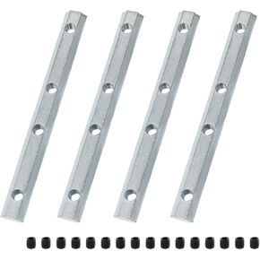 2020 Series Aluminum Profile Straight Line Connector with M5 Screw,for T Slot 6mm Aluminum Extrusion Profile Connect Parts(4Pcs)
