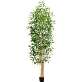Nearly Natural 9ft. Artificial Bamboo Tree with Real Bamboo Trunks