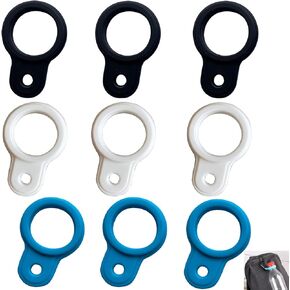 9 Pack Water Bottle Holder Hanger Clip Mount to Backpack Silicone Ring Hook Buckle Tactical Attachment Carrier for Camping Hiking Sports Outdoor Hydration Stainless Steel Bottles