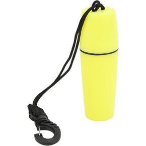 VBESTLIFE Kayak Container Bottle, Waterproof Portable Kayak Sealed Bottle Dry Canister Container Bottle with Hook Rope for Diving Snorkeling Surfing Kayaking Yellow Boating
