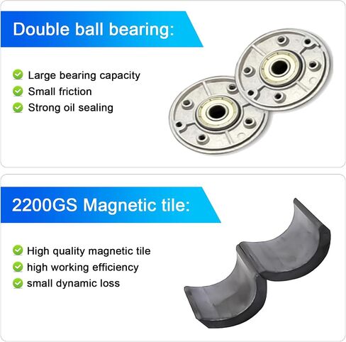 High Torque DC Motor 12V/24V, DIY Project Quiet Motor Permanent Magnet Motor with Cable Connector for Electric Motors and Generators, 30W CW/CCW 3500/7000RPM Motor (Round Shaft) in Saudi Arabia