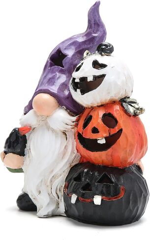 Hodao Halloween Gnome Pumpkin Exquisite Fall Swedish Elf Dwarf Figurines-Table Gnomes Pumpkin Decorations for Indoor Home Decor-Perfect Addition to Your Halloween Decor (Color 1) in Saudi Arabia