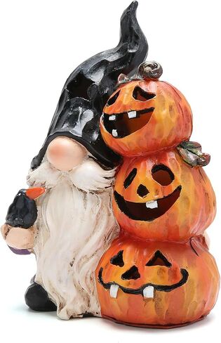 Hodao Halloween Gnome Pumpkin تماثيل رائعة للخريف السويدي Elf Dwarf - زخارف اليقطين للطاولة لديكور المنزل الداخلي - إضافة مثالية لديكور الهالوين الخاص بك (اللون 1) in Saudi Arabia