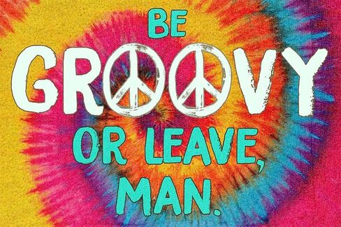 علامة قصدير معدنية جديدة تكون رائعة أو تترك رجل هيبي علامة قصدير معدنية عتيقة للرجال والنساء، ديكور حائط للحانات والمطاعم والمقاهي والحانات، 8 × 12 بوصة in Kuwait