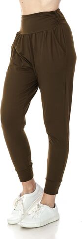 سروال طماق اليوغا للسيدات من Leggings Depot فضفاض مناسب للتمرين مع جيوب in Kuwait