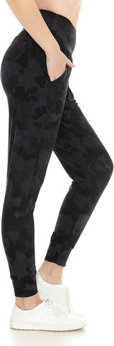 سروال طماق اليوغا للسيدات من Leggings Depot فضفاض مناسب للتمرين مع جيوب in Kuwait